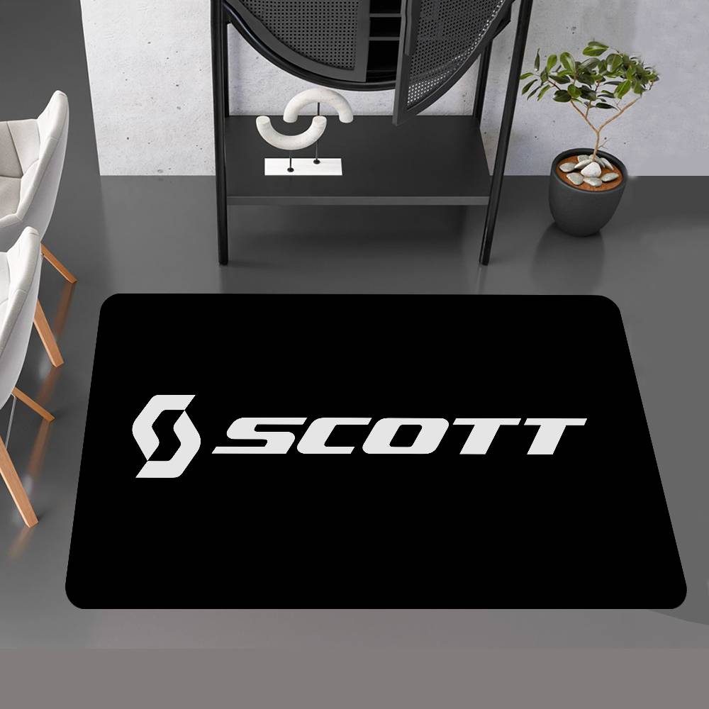 S-ScottS Bike Logo Floor Mat Rectangle Anti-slip Home Soft Badmat Front Door Indoor Outdoor Mat Hotel Decor Mat