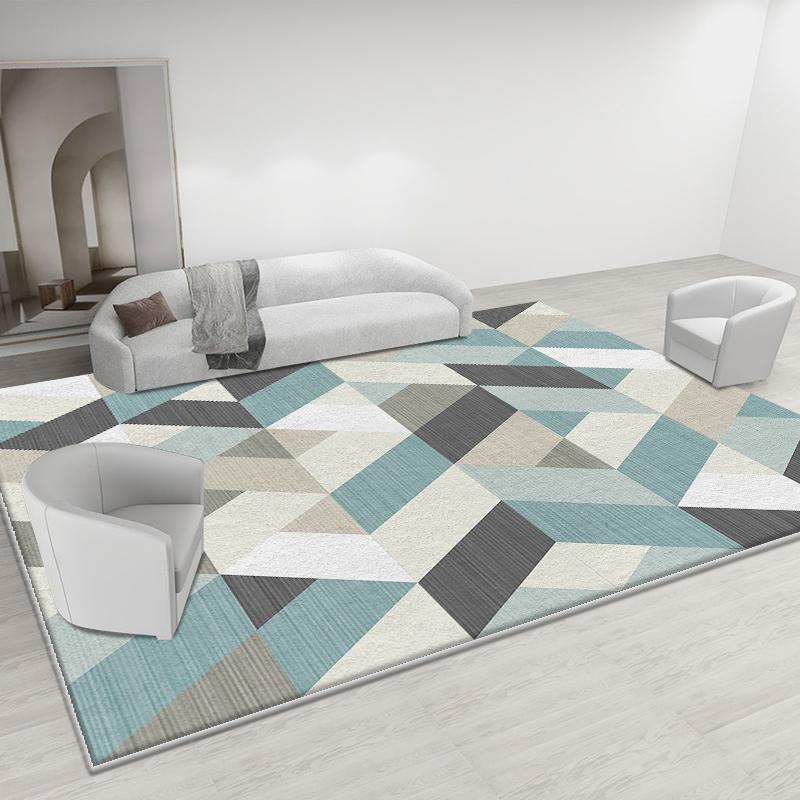 

Minimalist Luxury Gray Crystal Velvet Carpet Living Room Anti-Slip Water Absorbent Floor Mat Interior Decoration 100x150cm 40x59inch