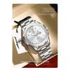 POEDAGAR Luxury Men Wristwatch Waterproof Luminous Week Date Casual Clock Stainless Steel Quartz Fashion Watches Reloj