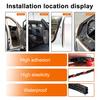 Bumper Strip Three-Layer Weatherstripping Thick Rubber Door Seal Strip Large Gaps Flexible Durable Insulation Strip