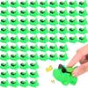 Mini Rubber Alligator with Sunglasses Bath Toy Bulk Tiny Crocodiles Bathtub Toys Small Float Squeak Toys for Shower Birthday Summer Pool Beach Party