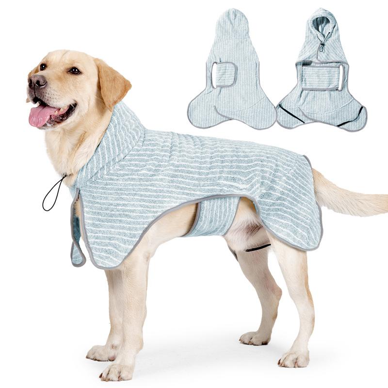 1PC New Pet Cleaning Products Dog Bathrobes Large Dog Absorbent Bath Towels Quick Drying Wiping