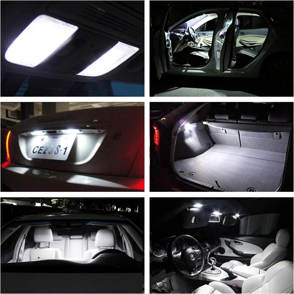14pcs Accord Interior LED Lights Bulb Kit for Hon'da Accord 2008 2009 2010 2011 2012 Map Dome Trunk Lights Super Bright 6000K White LED Interior
