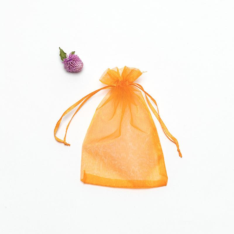 50/100PCS/Lot Organza Gift Bags for Jewelry, Multi-color Drawstring Bags, Wedding, Christmas, Candy Gifts, Jewelry Packaging