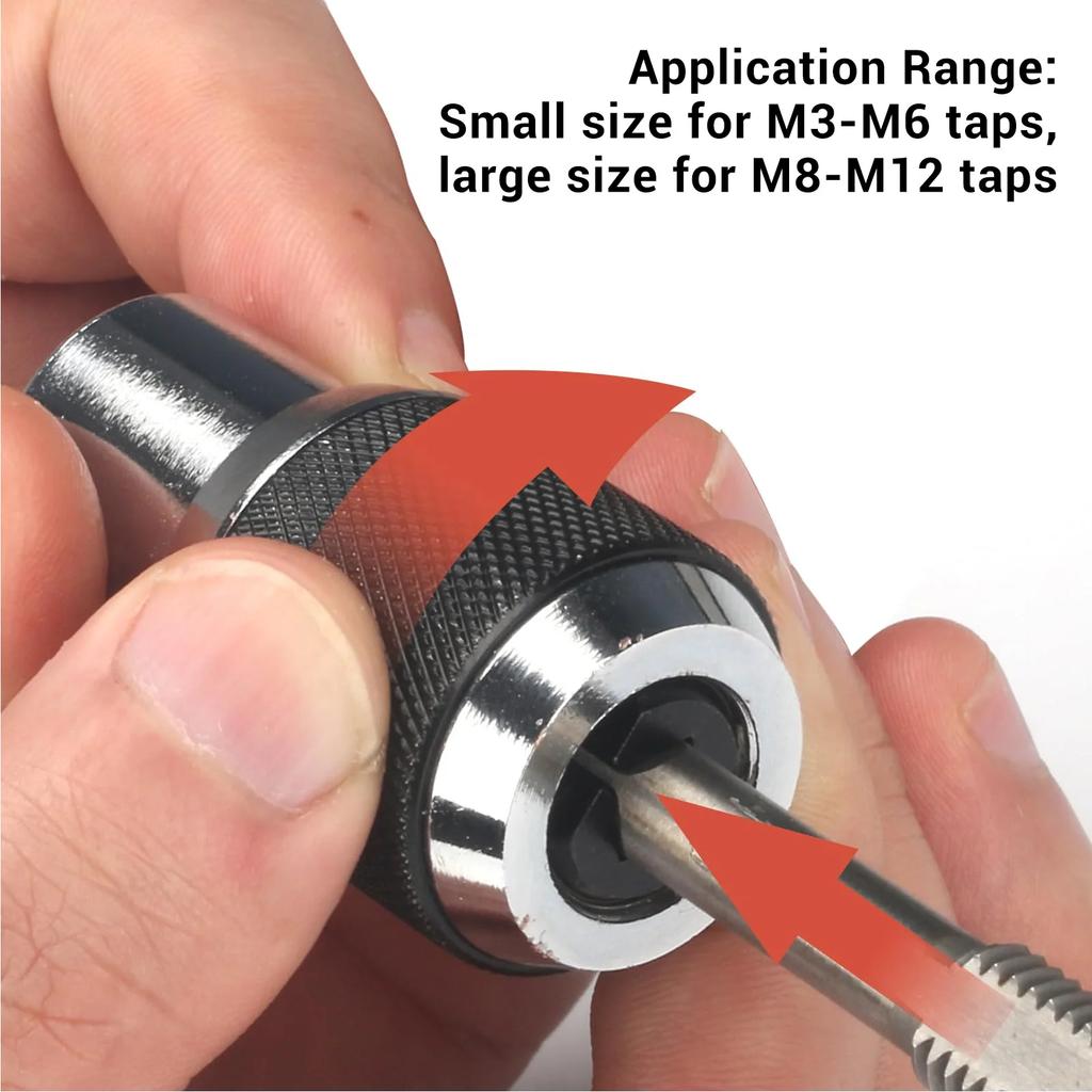 2Pcs Tap Socket Set Tap Sockets 3/8 Drive Adjustable Socket Set Adapter 6‑1/4in 1/4in‑1/2in for Reamers Screw Extractors