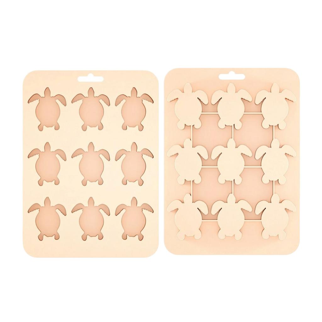 Animals Ice- Mold - Ocean Animals Turtle,Dolphins,Penguins,Silicone Mold For Baking Muffin Cake, Chocolate,Candy, Soap