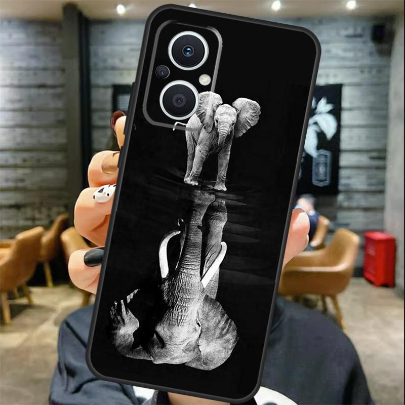 Elephant Baby Nature Case For OPPO Reno 11 11F 13 12 F 8T 7 8 10 Pro OPPO Find X8 X6 Pro X3 X5 Lite Cover Coque
