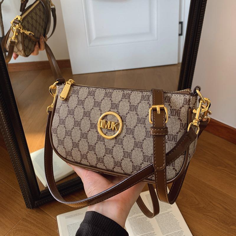 Beliebte kleine quadratische Tasche, neue modische Retro-Umhängetasche mit Aufdruck, hochwertige vielseitige Handytasche