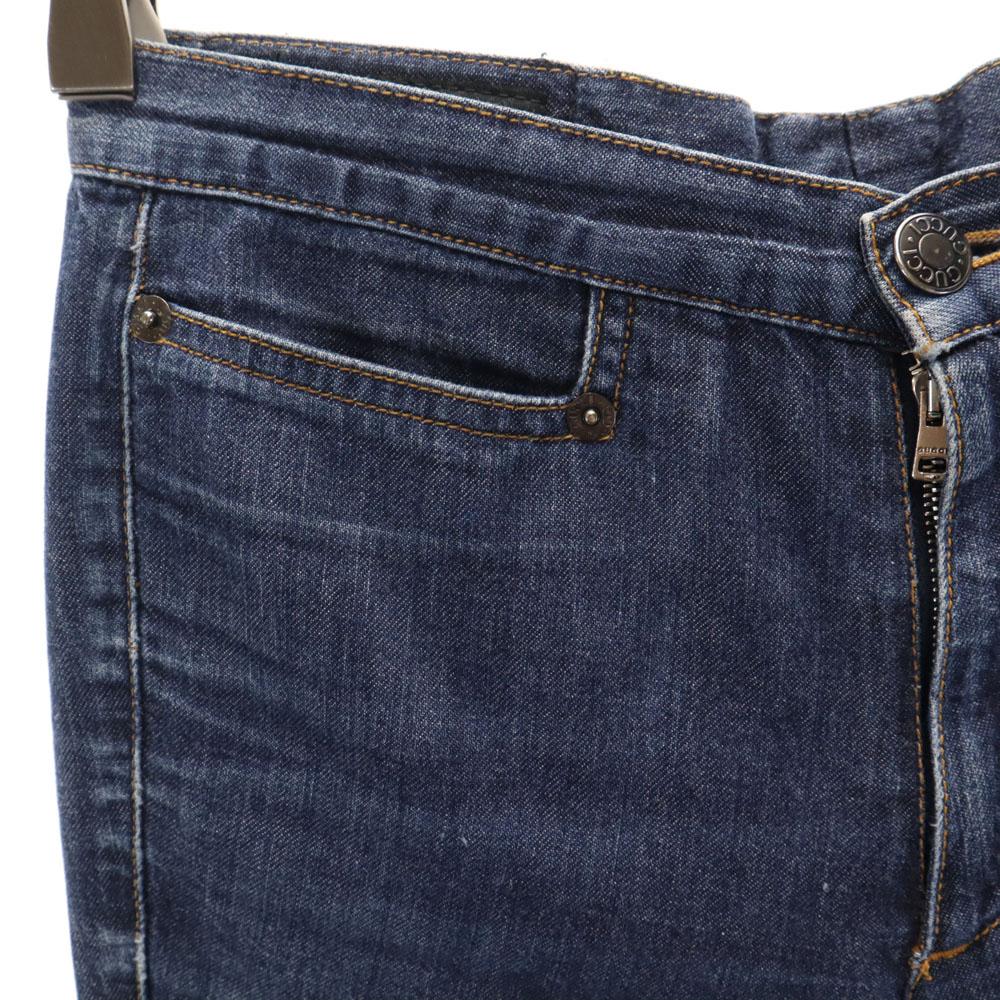 GUCCI made in Italy Chambray Cropped pants 38 Women Used