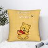 Winnie Puuh Quadratische Kissenbezüge Polyester Sofa Niedliche Cartoon-Kissenbezüge Lustige Heimdekoration Kissenbezug 40*40