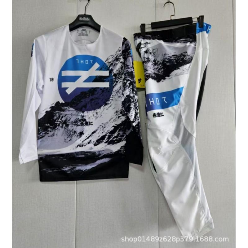 Raytheon Mountain Bike Suit Set Cross-country Motorcycle Downhill Absorbs Sweat Wears Resistance M