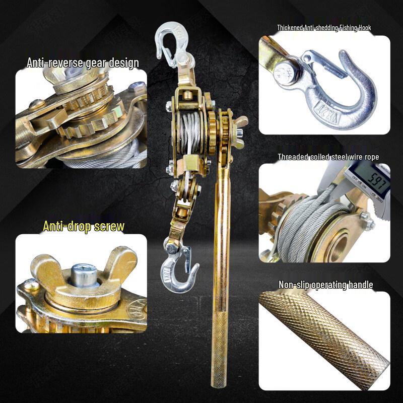 Jundingying 3-Ton 4-Meter Manual Winch Puller