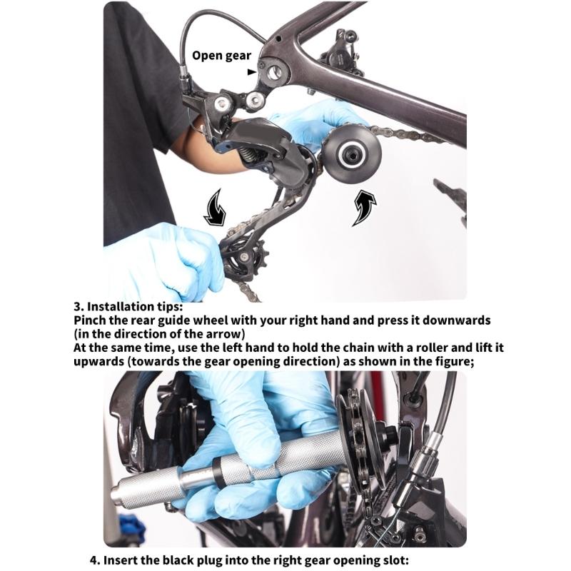 Witterungsbeständiges Kettenreiniger-Set Portables Heim-Garagen-Fahrradreiniger für den Heimgebrauch und Reparaturwerkstätten