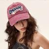 Trucker Dad Cap Visor Sun Snapback Adjustable Cotton Washed School Old Vintage Letterings Alphabet Her  Him For Women Men Hat Baseball Punk Style