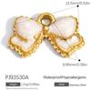 Heart Cat Dog Owl Oil Drop Ocean Style Pendants 18K Gold Plated Stainless Steel Charms Fashion Jewelry Gold Pendants