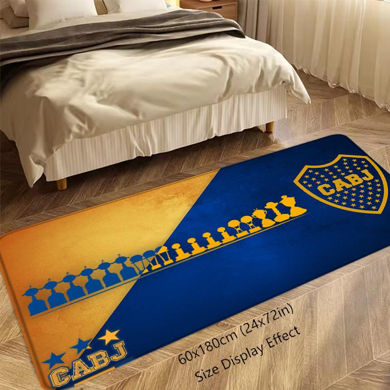 Doormat Flannel Floor Mat Indoor Foot Rug Prayer Bedside Mats Atléticos Bocas Juniors Kitchen Corridor Carpet Soft Balcony Decor