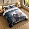 3-Piece Bed Sheet Set with Assassin's Creed Design, 1 Flat Sheet and 2 Pillowcases for Bedroom