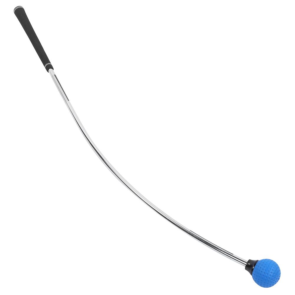 A363 Golf Curves Swing Practice Stick Rubber Trainer Sports Training Equipments Blue