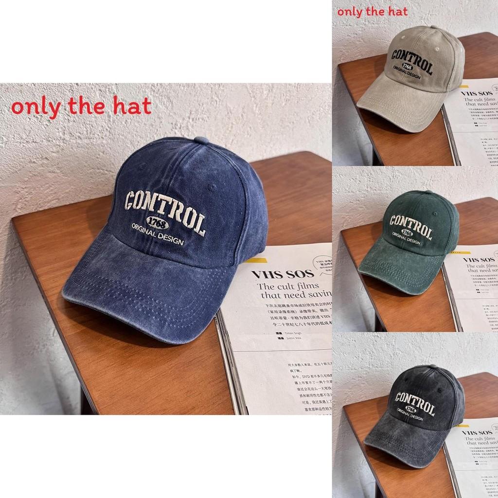 Street Style Retro Letter Embroidery Neutral Baseball Cap For Sun Protection And Casual Style