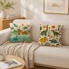 Dinosaur Retro Dino Cushion Cover Double-Sided Plush Sofa Cushion Covers Organic Breathable Invisible Zipper
