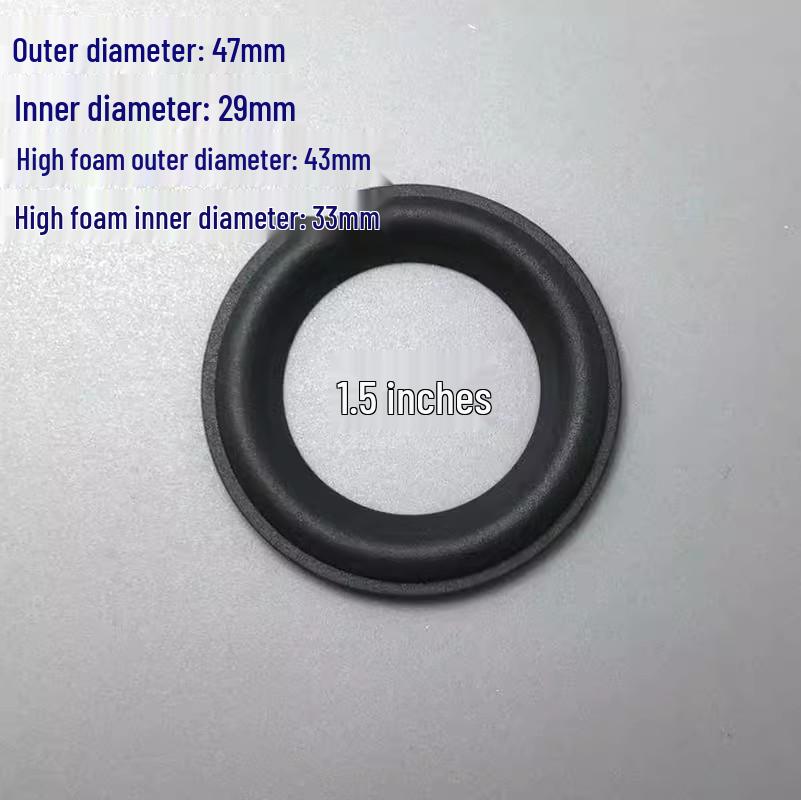 Speaker Repair Rubber Edge: Sizes 1.5/2/2.75/3/4/5/6/7/8/10/12 inches
