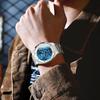 Olevs Men's Octagonal Silver Watch Waterproof Analog Quartz Stainless Steel Dress Business Timepiece