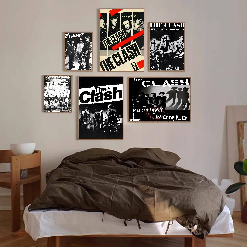 Clash The Band Anime Posters Sticky Whitepaper Sticker DIY Room Bar Cafe Kawaii Room Decor