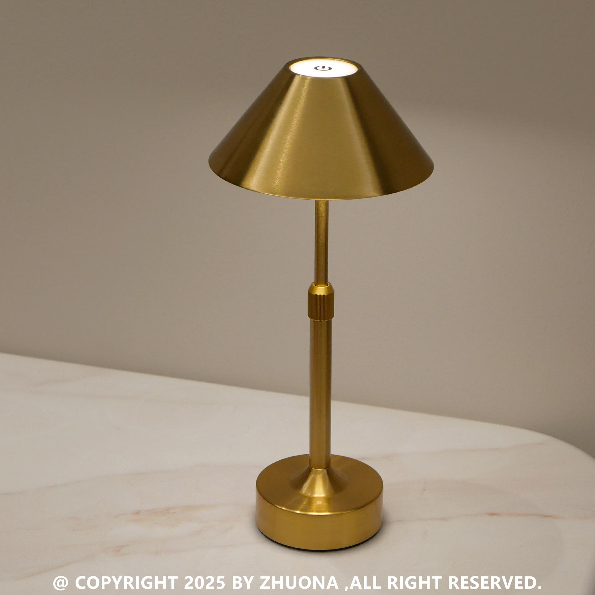 

1PC Explosive Wrought Iron Umbrella Telescopic Table Lamp Creative and Simple Bedroom Night Light Charging Touch Decorative Atmosphere Light