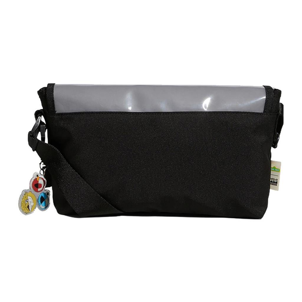 New Adidas Neo Sesame Street X JF Collaboration Nylon Fabric Messenger Bag Shoulder Bag Crossbody Bag Unisex Black HP1487