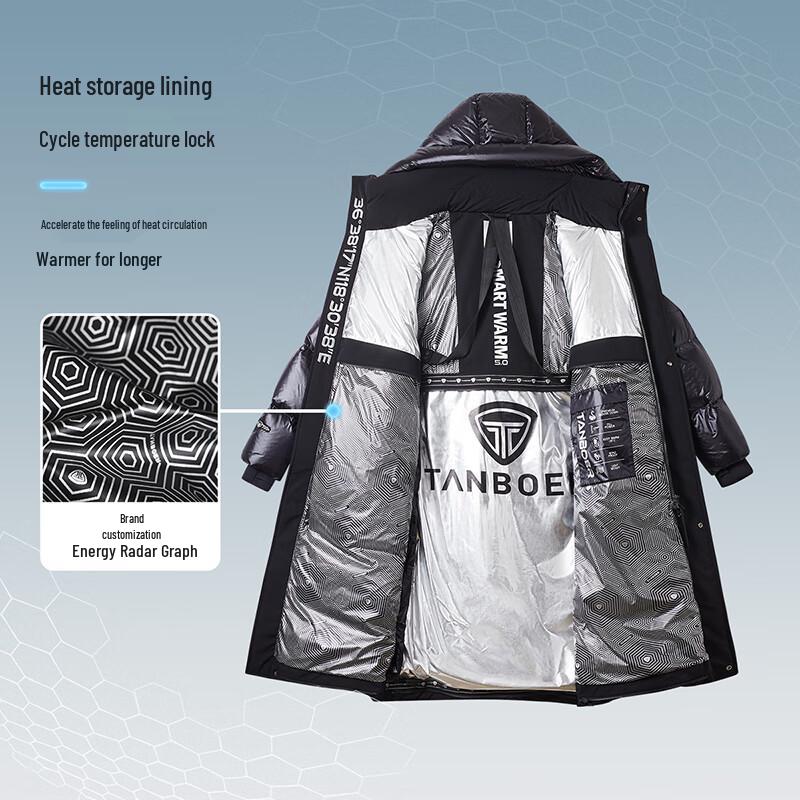 Tanbol Unisex Glossy Long Goose Down Parka