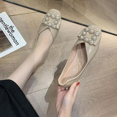 Damen Flats Schuhe Eckige Zehenpartie Slipper Mokassins Strass Damen Schuhe Bieten Schicken Punkt mit Rabatt Schuh Elegant Kleid Nicht