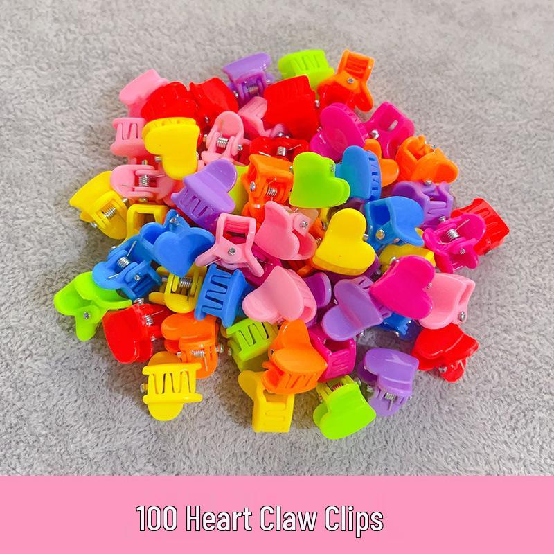 Candy Color Hair Clips for Girls - Cute, No Damage Hair Accessories, DIY Hairpins, Princess Style Claw Clip