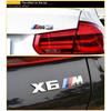 For BMW CBMW M Performance 3D Emblem ABS Glossy Black Front Grille & Rear Trunk Badge Sticker for M3 M5 X3 X5 Models Car Styling Upgrade