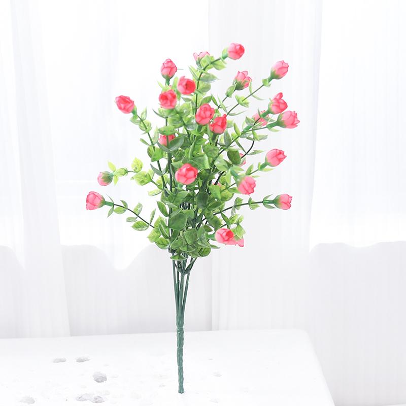 

Искусственные шелковые цветы Маленький бутон розы Свадьба Дом Рождество Букет невесты Комната Стол DIY Украшение из искусственных цветов свет роуз