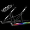 Składany Aluminiowy Stojak na Laptopa RGB ze Stacją Dokującą
