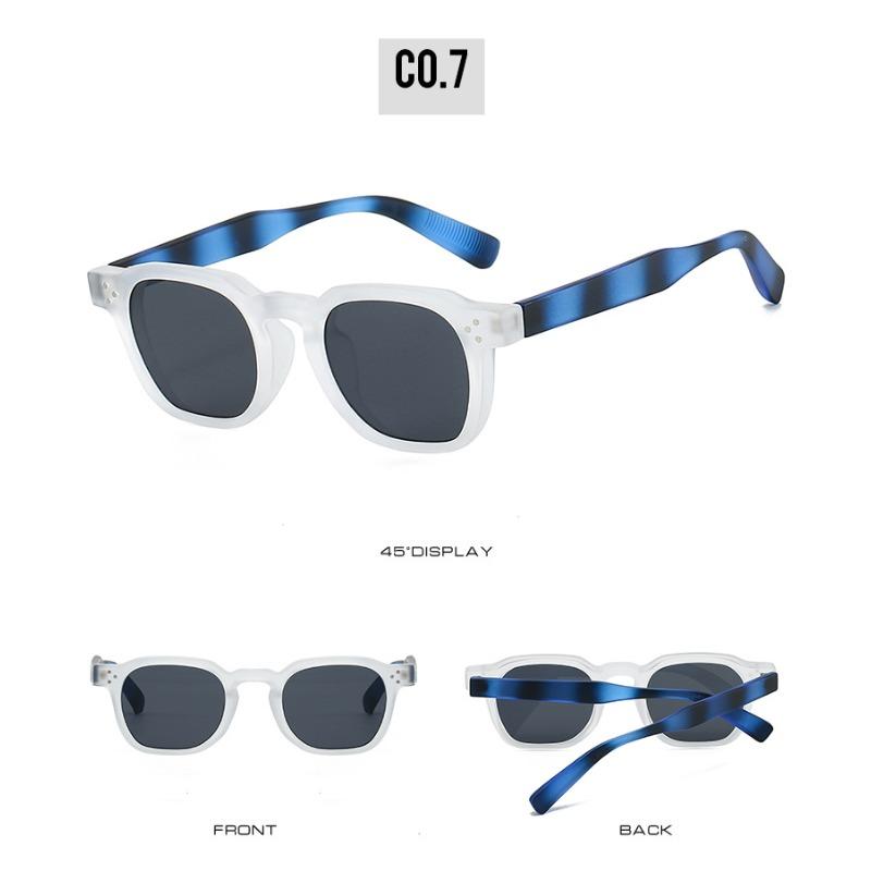 Fashion Vintage Rivet Round Sunglasses Women Men Luxury Leopard Sun Glasses Anti Blue Light Eyeglasses UV Protection Goggles