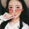 Retro Herzförmige Sonnenbrille Mit Ozean , Modische Koreanische Herzförmige Brille