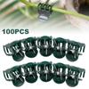 100pcs Garden Plant Clips Plastic Support Orchid Stem Clip for Vine Vegetables Flower Tied Bundle Branch Clamping Garden Tool