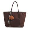 Winter retro suede large-capacity bag women's 2025 new fashion tote bag simple portable commuter bag