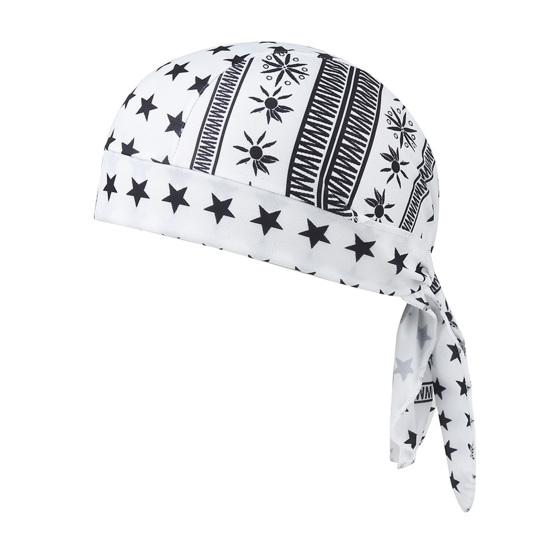Paisley Cooling Headscarf Cap Set, Sweat Wicking Adjustable Straps Elastic Fit Breathable Hand Washable Headwrap