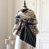 Luxury Faux Cashmere Scarf For Women Autumn Winter  Warm Pashmina Blanket Poncho Fashion Print Thick Shawl