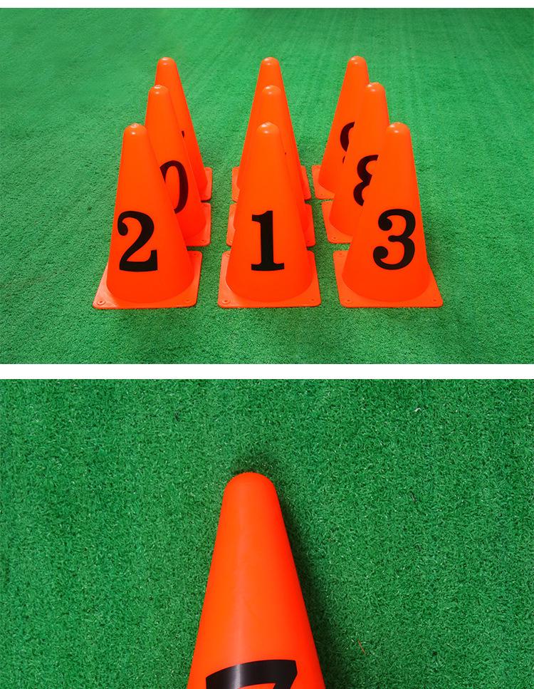Coni numerati digitali 1-10: Attrezzatura di Allenamento da 23CM per Pallacanestro, Calcio, Atletica Leggera