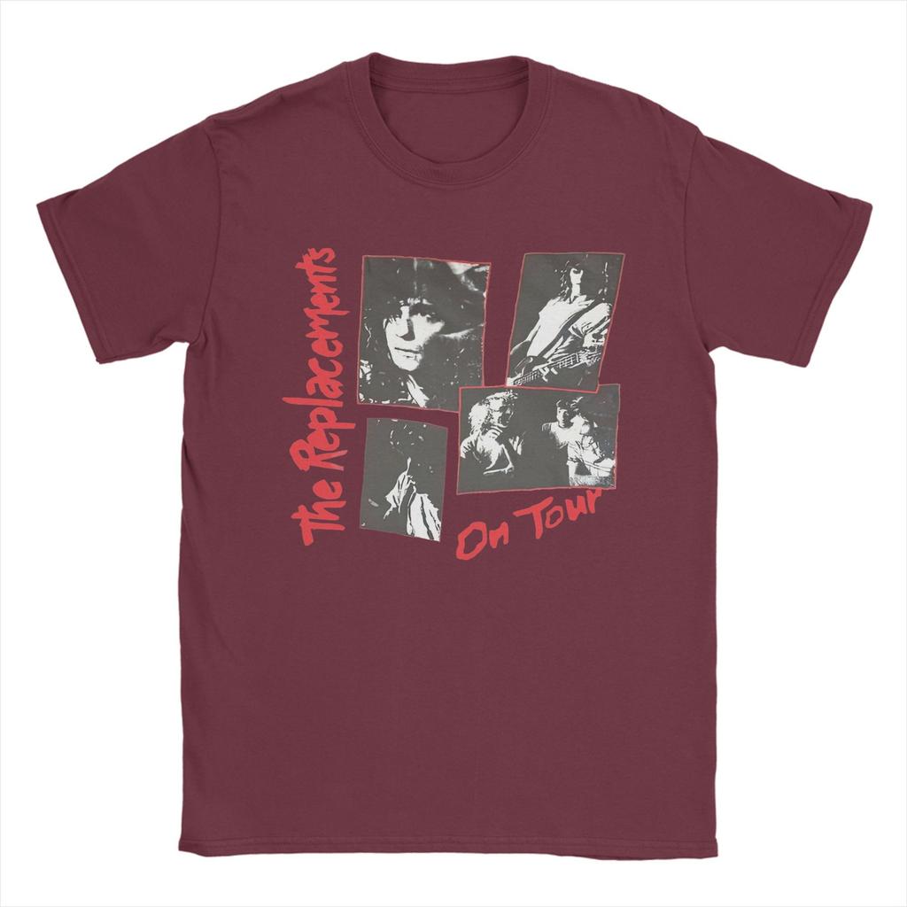 The Replacements Vintage T Shirts Men Cotton Hipster T-Shirts Round Collar  Tee Shirt Short Sleeve Clothes Big Size