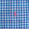Polo Ralph Lauren Plaid Pony Logo Embroidered Long Sleeve Shirt Men Shirts Blue Pink 710789731-005