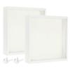 PATIKIL 8x8 Shadow Box Wooden Dried Flower Photo Frame with DIY Display Case for and White Frames, 2-Pack, Glass, Flowers, Tickets, Crafts, Photos,