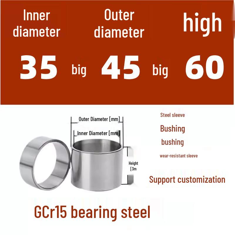 Steel Shaft Sleeve: Inner Diameter 30, Outer Spacer 48/50, Wear-Resistant for Removal and Guide Applications (Inner 35/37/38).