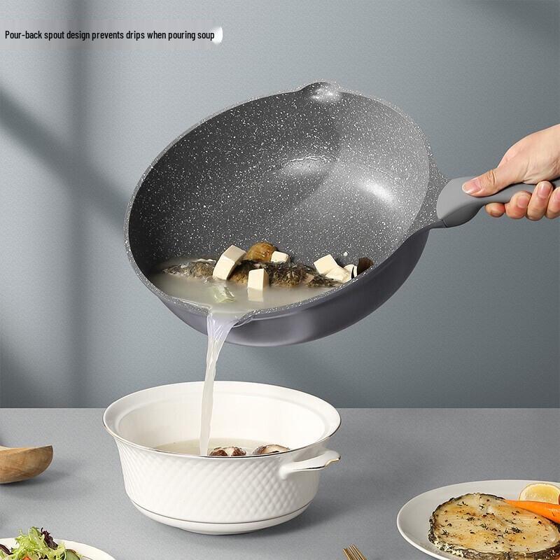 CHUDAHUANG Maifan Stone Non-Stick Stir-Fry Wok