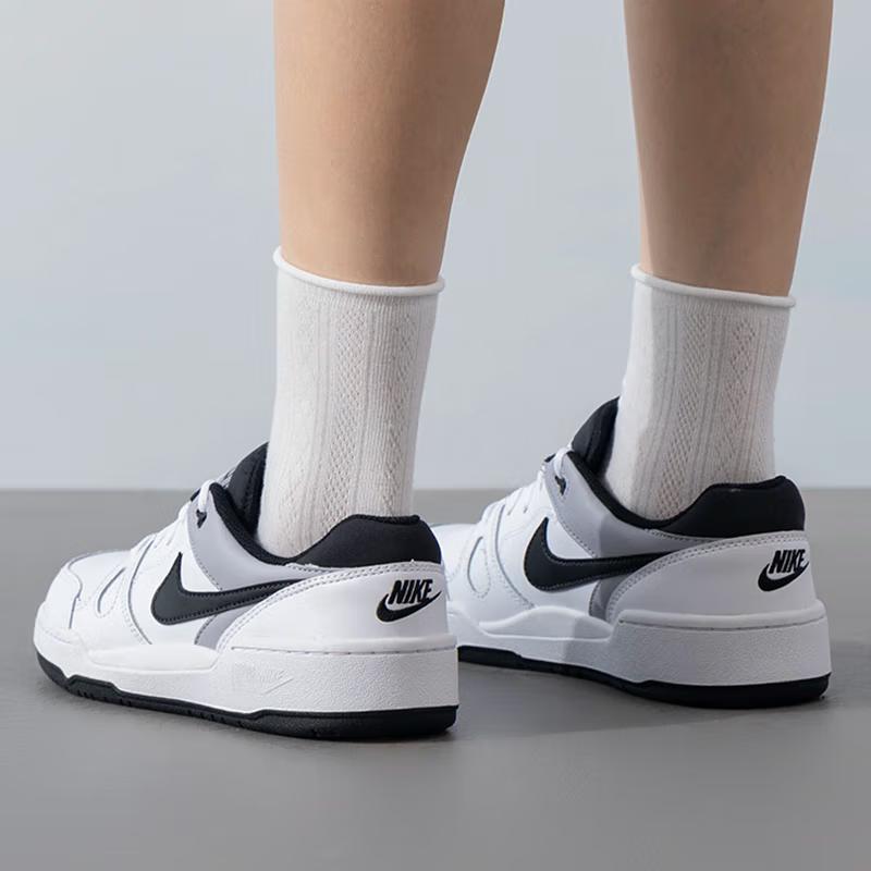 Neue Nike Full Force Low Top Skateboard Schuhe Weiß Grau FV5929-101