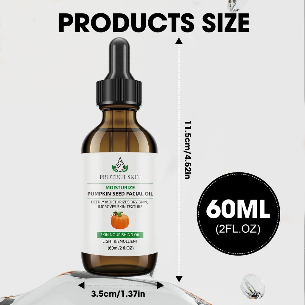 Pumpkin Seed Facial Oil 60ml – Anti-Aging, Firming & Deep Hydration Treatment