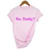 Ja Papa Briefe Weiße T-Shirts Damen Sommer Tops T-Shirt Femme Tumblr Poleras Mujer Thirts